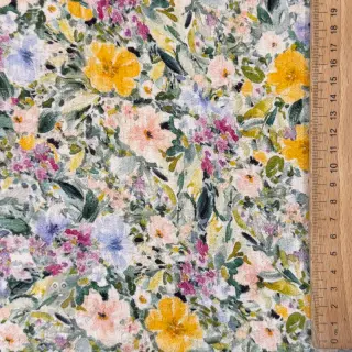 Viscose met linnen CREPE Flowers Simi digital print