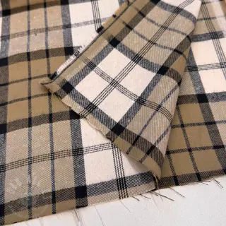 Scottish RECYCLED Checks ecru