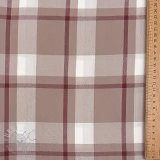 Viscose YARN DYED Check beige
