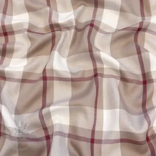 Viscose YARN DYED Check beige