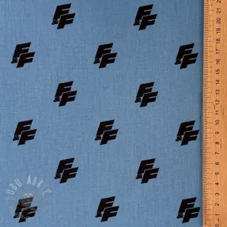 Katoenen stof Fast and Furious blue shadow
