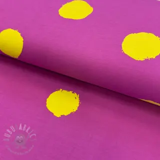 Tricot Big dots fuchsia