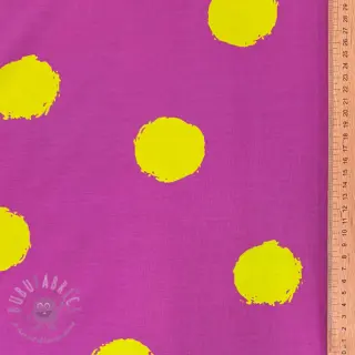 Tricot Big dots fuchsia