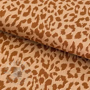 Linnen met viscose WASHED Animal skin sand