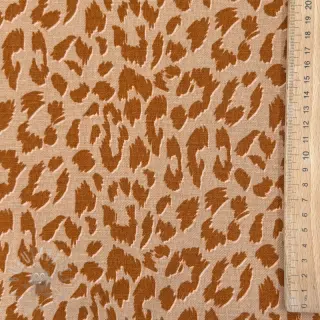 Linnen met viscose WASHED Animal skin sand