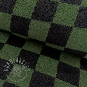 Mantelstof TEDDY JACQUARD Checks anthracite