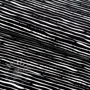 Tricot Stripes black ORGANIC