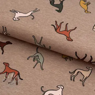 Tricot Dogs melange taupe