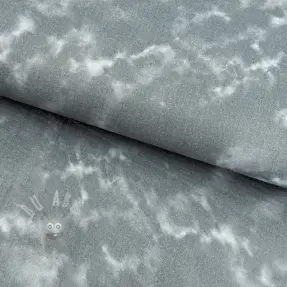 Dubbelgaas/mousseline TIE DYE rock grey