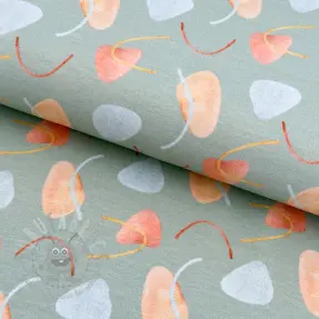 Tricot Shapes sage digital print