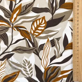 Decoratiestof Leaves taupe
