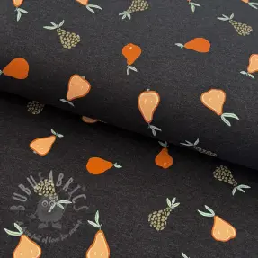 Tricot Glitter pears anthracite melange
