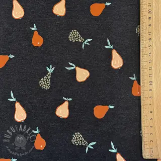 Tricot Glitter pears anthracite melange