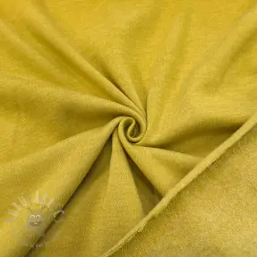 Geruwde sweaterstof curry melange