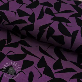 Viscose POPLIN STRETCH Abstract purple