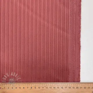 Ribfluweel STRIPE dark rose