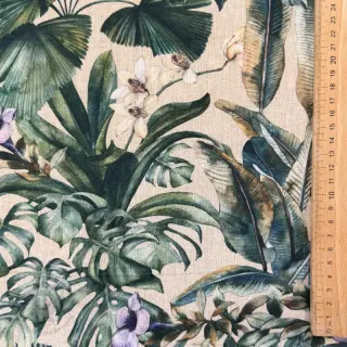 Decoratiestof Banana leaves linen digital print