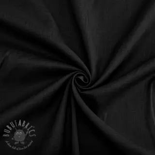Katoenen stof VOILE black