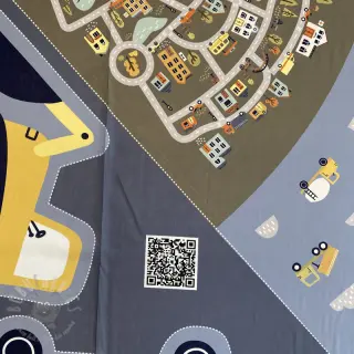 Katoenen stof Cars PANEL digital print