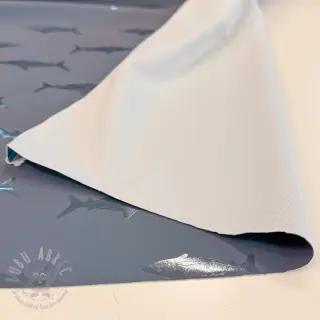 Stof voor regenjas Shark navy