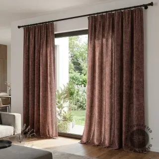 Decoratiestof VELOURS DECO SQUARE brown