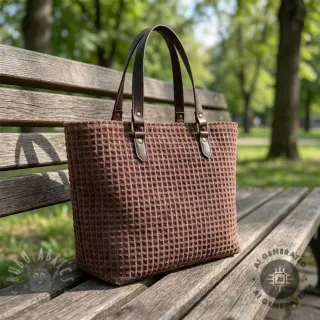 Decoratiestof VELOURS DECO SQUARE brown