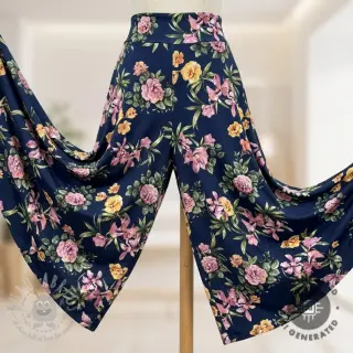 Gala- en damesstoffen SOFT SKIN navy