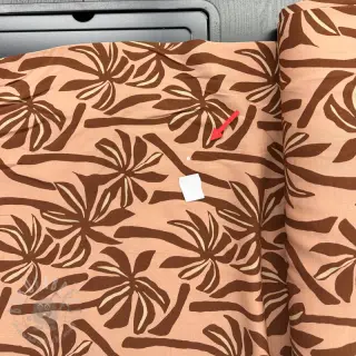Viscose RADIANCE Palmtrees peach 2nd class