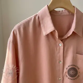 TENCEL met linnen old salmon