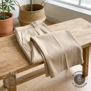 TENCEL met linnen beige
