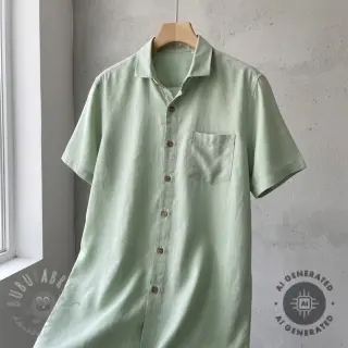 TENCEL met linnen mint