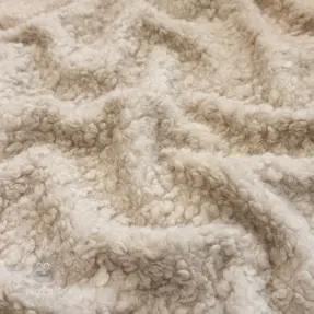 Mantelstof TEDDY BOUCLÉ beige