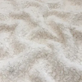 Mantelstof TEDDY BOUCLÉ ecru