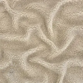 Mantelstof TEDDY light sand