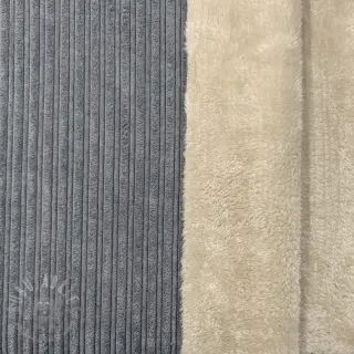 Ribfluweel Cofur fleece grey