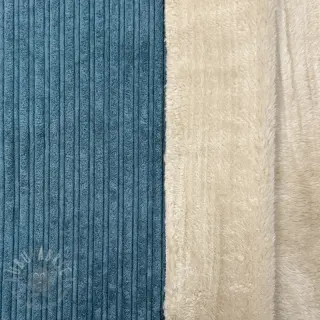 Ribfluweel Cofur fleece petrol