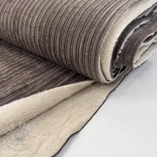 Ribfluweel Cofur fleece dark brown