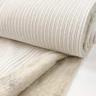 Ribfluweel Cofur fleece off white