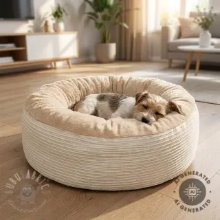 Ribfluweel Cofur fleece off white
