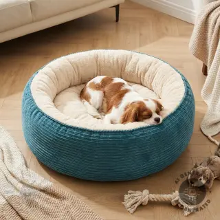 Ribfluweel Cofur fleece petrol