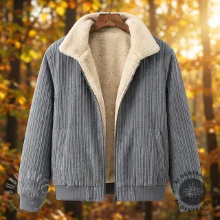 Ribfluweel Cofur fleece grey