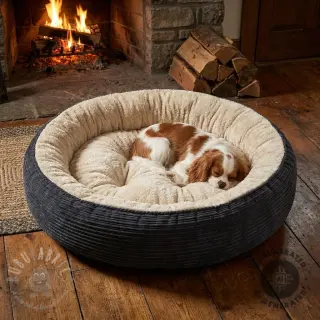 Ribfluweel Cofur fleece black