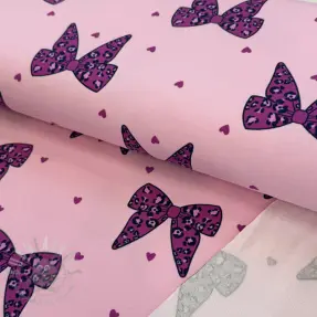 Sweaterstof Animal skin bows design C