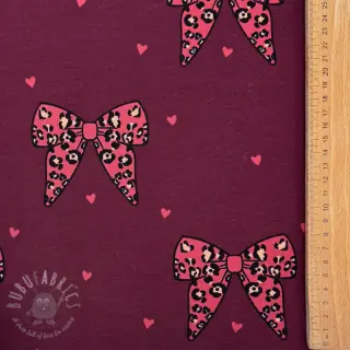 Sweaterstof Animal skin bows design B