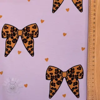 Sweaterstof Animal skin bows design A
