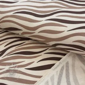 Geruwde sweaterstof Animal skin brown SIMPLY NATURAL