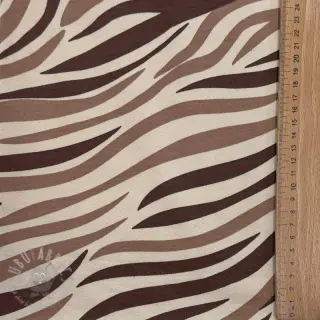 Geruwde sweaterstof Animal skin brown SIMPLY NATURAL