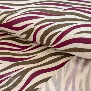Geruwde sweaterstof Animal skin burgundy SIMPLY NATURAL