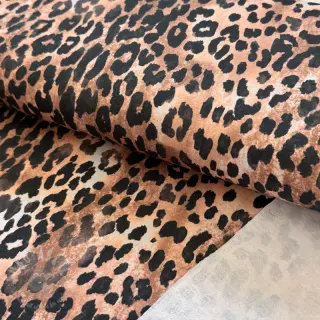 Geruwde sweaterstof Animal skin brown digital print