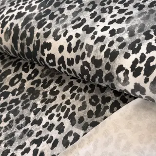 Geruwde sweaterstof Animal skin grey digital print